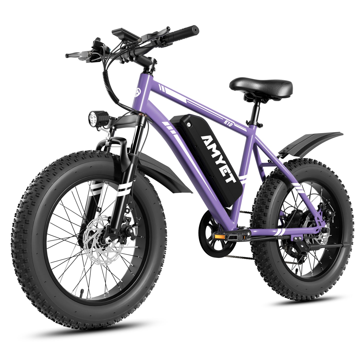 AMYET 1000W Electric Bike, 20" Fat Tire Ebike 28MPH 48V 15Ah E-Mountain Bicycles UL2849