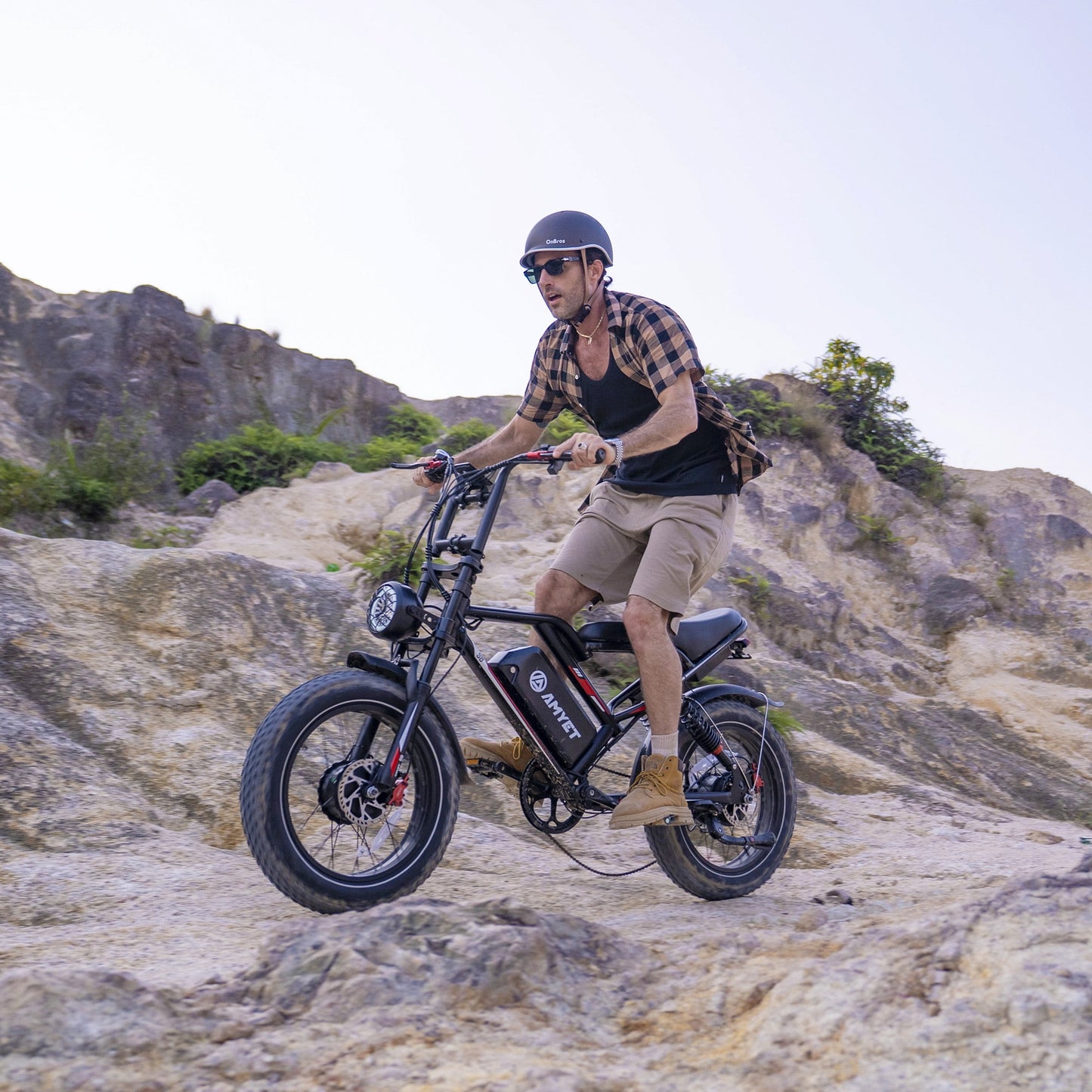 AMYET S8 Electric Bike, 20"*4.0 Fat Tire E-Mountain Bicycle, Peak 3000W Dual Motor 48V 25AH Electric Motorcycle for Adults 2849